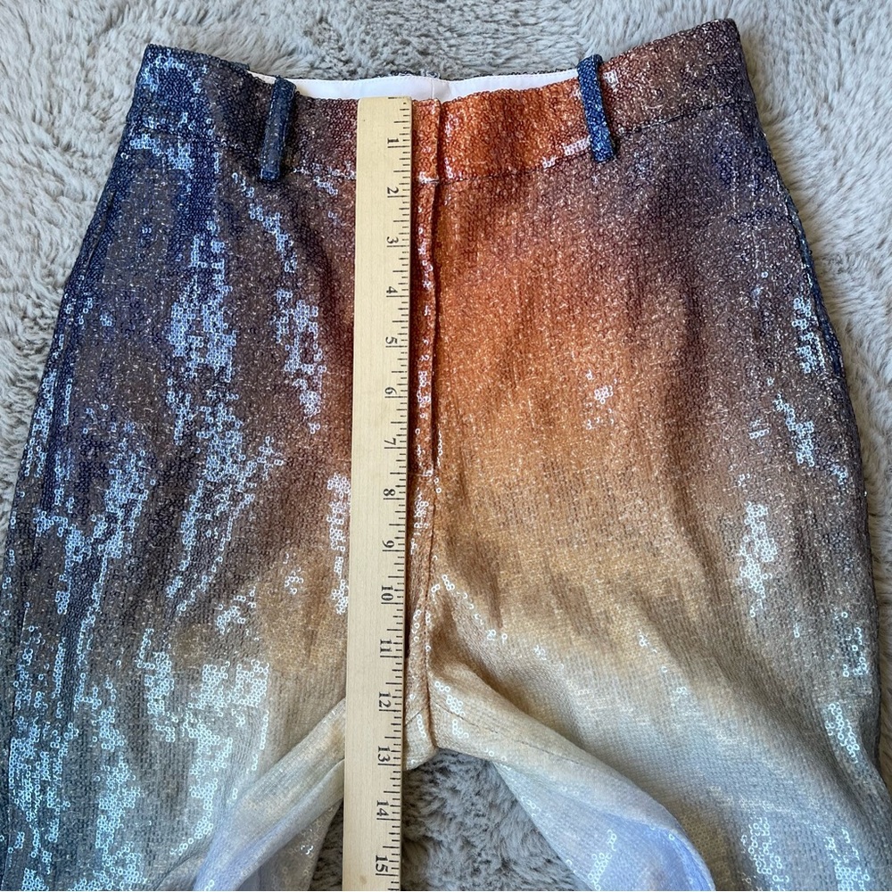 PRISCAVera Sequin Ombré Flare Pants size small - Picture 12 of 16